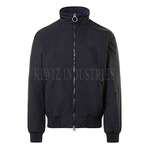 Veste en nylon Taslan respirante de haute qualité pour homme, avec col montant et logo frontal - Best-seller - Product Image 1