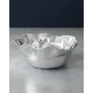 Cuenco de aluminio decorativo para servir ensaladas y frutas, cuencos de metal de tendencia 2025, cuencos de champán artesanales, muestra gratis - Product Image 4