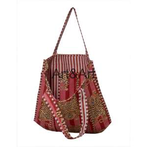 Sac fourre-tout pour femme en tissu écologique durable de haute qualité, imprimé animal, grand, multicolore, floral, robuste, pour les courses - Product Image 3