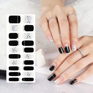 ShineB superventas tiras de uñas de gel 3D de alta calidad #45835 línea de holograma pegatinas de uñas de salón fácil decoración de moda hecha en Corea - Product Image 1