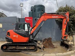 Kubota เครื่องขุดขนาดเล็กมือสอง KX080-5ขุดตีนตะขาบงานหนักปั๊มเครื่องยนต์ที่ยอดเยี่ยมส่วนประกอบหลักสภาพการทำงาน - Product Image 2