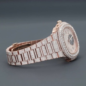 New Arrival Latest Original Leb Grown Diamond <b>Wrist</b> <b>Watch</b> Featuring With Stainless Steel Luxury Design Fashionable Jewelry - Product Image 4