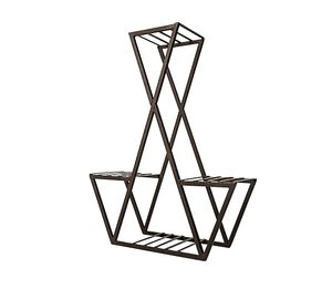Vente chaude 3 niveaux métal noir couleur jardinière support pour extérieur intérieur maison jardin décor à bas prix - Product Image 3