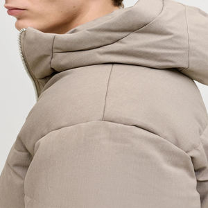 High Quality Men's Casual <b>Hooded</b> Puffer <b>Jacket</b> Zipper Down Thick Outdoor Coat Warm Down <b>Padded</b> Quilted <b>Jackets</b> Lightweight - Product Image 5