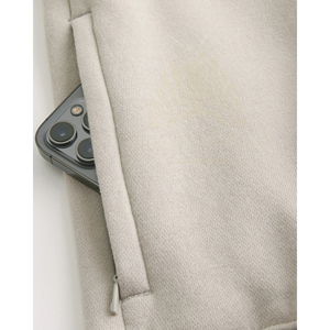 Sweat à capuche en coton biologique 100% pour hommes avec bloc de couleur personnalisable avec logo et emballage de marque personnalisés - Product Image 4