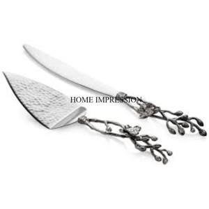 Factory Direct Supply Silver Color Finishing Shiny Polished High Standard Quality Wedding and Parties <b>Cake</b> Server and <b>Knife</b> - Product Image 5