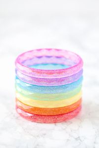 Bangles joyería resina acrílico pulsera brazalete exagerado deslumbrante Multicolor ancho Irregular cuadrado acrílico pulseras para - Product Image 2