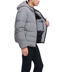 100% Polyester haute rue automne mode outillage vers le bas manteaux hommes 2025 nouvelle marque de mode manteau ample décontracté à capuche hommes vestes - Product Image 3