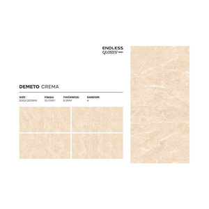 Dernière collection de carreaux de sol et de mur en porcelaine brillante au design moderne Texture solide 8.5mm d'épaisseur pour un usage intérieur - Product Image 4