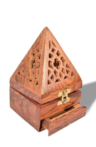 Wholesale New Model Sandalwood Wooden Eco-Friendly <b>Incense</b> <b>Burner</b> Box Set Handmade Bakhoor Religious Use Aromatherapy Diffuser - Product Image 3