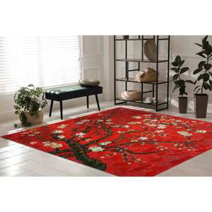 Tapis Van Gogh avec motif d'arbre, Tapis l'Arbre à Amandes en Fleurs, Tapis à poils doux - Product Image 4