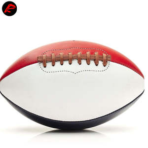 Matériau en cuir de qualité supérieure surpiqûres taille personnalisée excellent jeu officiel ballon de rugby de football américain - Product Image 5