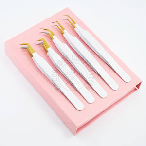 Wholesale Tweezers Fine X Boot Volume False Eyelashes Lightweight Isolation Lash Extension Stainless Steel - Product Image 1