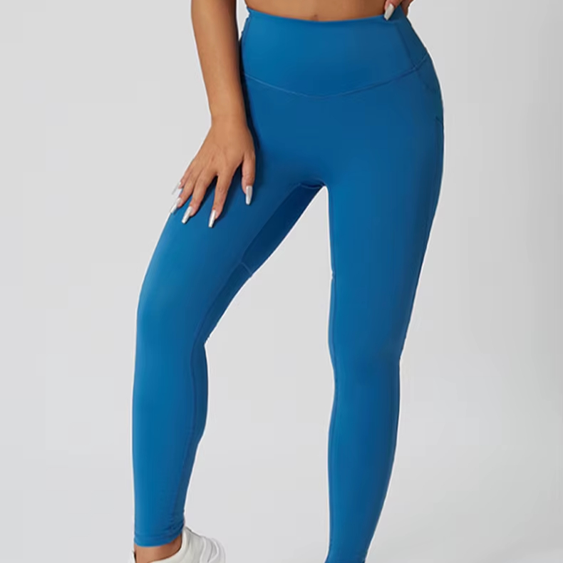 High Waist Butt Lift Solid Yoga Pants Women Workout Fitness Leggings Breathable Sweat-Wicking Nylon Spandex Four-Way Stretch