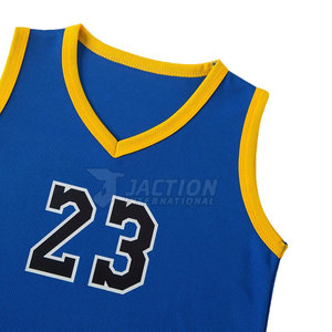 Vêtements de sport d'extérieur en polyester de haute qualité, meilleur design, uniforme de basket-ball personnalisé pour enfants - Product Image 5