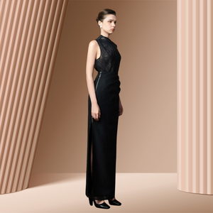 ALETHEA AsymmeKic Casual <b>Women's</b> Long <b>Skirt</b> 72% Viscose 28% Polyester Hot Sale Top Set with <b>White</b> Ant for Everyday Wear - Product Image 1