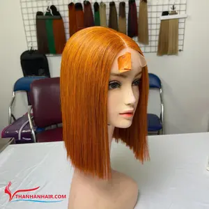 Vendeur de perruque lustre extrêmement soyeux HD fermeture à lacet frontal 100% extension de cheveux humains vietnamiens prix de gros