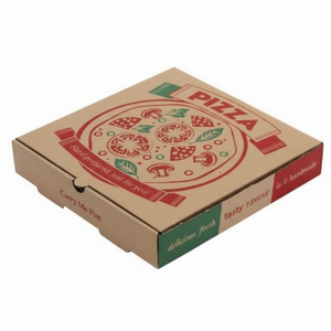 Caja de Pizza de Papel Kraft Ecológica con Logotipo Personalizado, Solución de Empaque de Alimentos Apta para Microondas para la Marca del Restaurante - Product Image 5