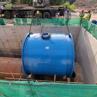 Débitmètre électromagnétique grand diamètre DN300-DN3000, précision ±0,5%, à brides, pour le traitement de l'eau, l'irrigation et les conduites industrielles
