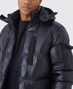 Chaqueta de Burbuja Personalizada para Hombre, Estilo Moderno 2026, Cuello Alto de Lona, Alta Calidad, Venta al Por Mayor - Product Image 5