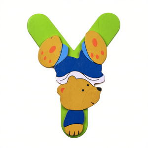 Accessoire décoratif personnalisable pour bébé, 1 pièce, Lettre Y en bois, panneau mural assorti, 23000955 - Product Image 2