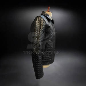 Chaqueta de Cuero con Estampado de Cocodrilo para Hombre, Material Premium, Suave, Cálida, Informal, Chaqueta de Moda, Chaqueta con Estampado de Cocodrilo para Hombre - Product Image 6