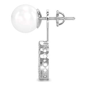 Pendientes de Perlas de Plata de Ley 925 de Primera Calidad para Mujeres y Niñas, Compre un Hermoso Accesorio de Joyería - Product Image 3