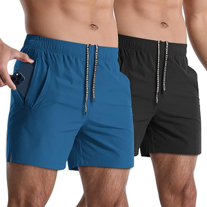 Short d'été décontracté à cordon personnalisé pour hommes Short de sport d'entraînement de jogging en nylon avec logo - Product Image 3