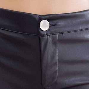 Best Selling High Performance <b>Women</b> <b>Leather</b> <b>Shorts</b> Top Seller Mid Waist Regular Fit Breathable Ladies <b>Leather</b> <b>Shorts</b> - Product Image 5