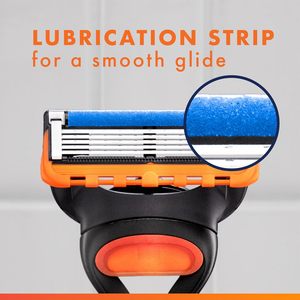 Maquinillas de Afeitar Gillette Fusion5 para Hombre, 1 Maquinilla, 4 Recambios de Cuchillas, Lubrastrip para un Afeitado Más Cómodo - Product Image 3