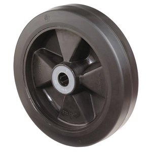 Caster Wheel Spare 100mm Diameter 140kg Load Capacity Black Rubber 12mm Axle 40mm Hub Length - Product Image 1