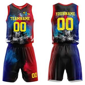 Uniforme de Baloncesto Hecho en Pakistán, Producto Top 10, Diseño Personalizado, Manga Corta, Uniforme de Baloncesto Masculino en Venta - Product Image 5
