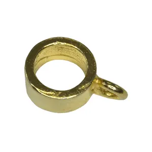 Vermeil Sterling Silver Round Bail with Loop Below Wholesale Price Jewelry Findings & Components