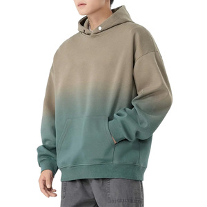 Sweats à capuche à épaules tombantes pour hommes avec impression de logo personnalisé Sweatshirts surdimensionnés Confortable Fit For Gym Workout And Streetwear - Product Image 1