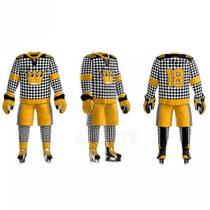 Uniforme completo de hockey sobre hielo con material que absorbe la humedad para un juego intenso uniforme de hockey sobre hielo - Product Image 1