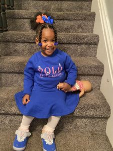 Fiocchi per capelli blu scuro 'Daddy's Girl GaBBY' (10) antiscivolo a doppia faccia con doppio chiusura a scatto - Product Image 3