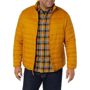 Mens quilted puffer jacket insulated lightweight warm winter <b>coat</b> ideal for everyday casual use outdoor activities or travel - Product Image 6