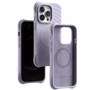 Funda de teléfono de silicona TPU con patrón de onda 3D de lujo, funda móvil ultrafina magnética a prueba de golpes para iPhone 16 Promax 16 Plus 15 14 13 - Product Image 2