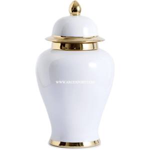 Jarrones de Jengibre de Metal Dorado Galvanizado, Centro de Mesa para Bodas, Jarrón Decorativo, Centro de Mesa para Fiestas, Jarrón de Aluminio, Floreros de Mesa - Product Image 3