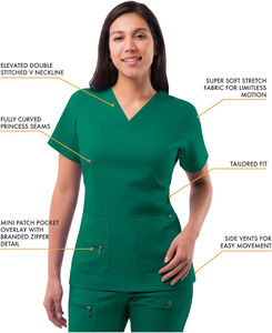 Uniformes de gommage exclusifs en gros ensembles médecins infirmières hôpital médical gommage costumes survêtement coton unisexe grande taille personnalisé 2025 - Product Image 5