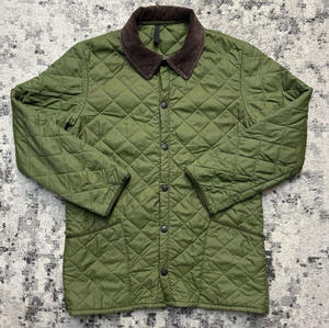 Chaqueta acolchada personalizada para hombre, cuello de PANA con aislamiento ligero, cierre a presión y bolsillos frontales, resistente al agua - Product Image 1