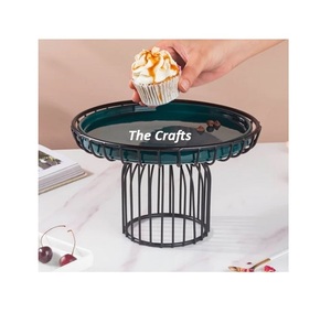 Wooden Chocolate Bowl With Iron <b>Stand</b> Exclusive Quality Chocolate Dessert Server for Home Hotel Kitchen Use - Product Image 3