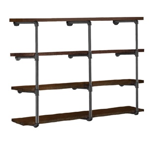 Estantes de Pared Rústicos Montados EN LA Pared, Estante Colgante de Granja, Estantería de Pared para Baño, Cocina, Comedor, Sala de Estar, Organizadores de Metal - Product Image 3