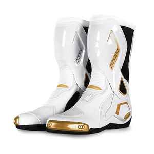 2024 zapatos impermeables personalizados de alta calidad para motocicletas de aventura con forro de cuero genuino, plantilla de goma para adultos - Product Image 4