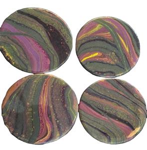 Posavasos redondo de último diseño en acrílico transparente con alfombrillas y almohadillas de comedor de mesa de moda, perfecto para una decoración elegante de comedor en casa - Product Image 1