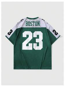 Camiseta de fútbol americano bordada con nombre y número personalizado para hombre, camiseta de fútbol americano de manga corta personalizada para Vaqueros - Product Image 2