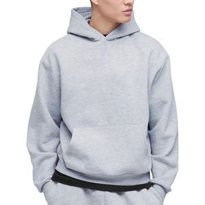 Sweat-shirts décontractés OEM en polyester/coton 200-500 g/m² pour hommes, coupe régulière, pull-over uni, anti-plis - Product Image 2