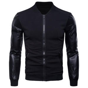 Blouson Bomber Homme en Coton Tricoté Grande Taille avec Col Revers, Imperméable et Respirant, Personnalisable avec Logo OEM pour l'Hiver - Product Image 3