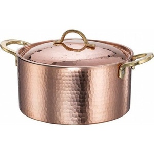 Casserole moderne personnalisée en métal argenté avec couvercle, plat d'ustensiles de cuisine faits à la main, beau chauffe-plats - Product Image 4