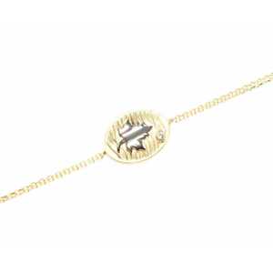 925 Sterling Silver Leaf Pattern Chain <b>Bracelet</b> Yellow Crystal Crystal <b>Bangles</b> & <b>Bracelets</b> - Product Image 5